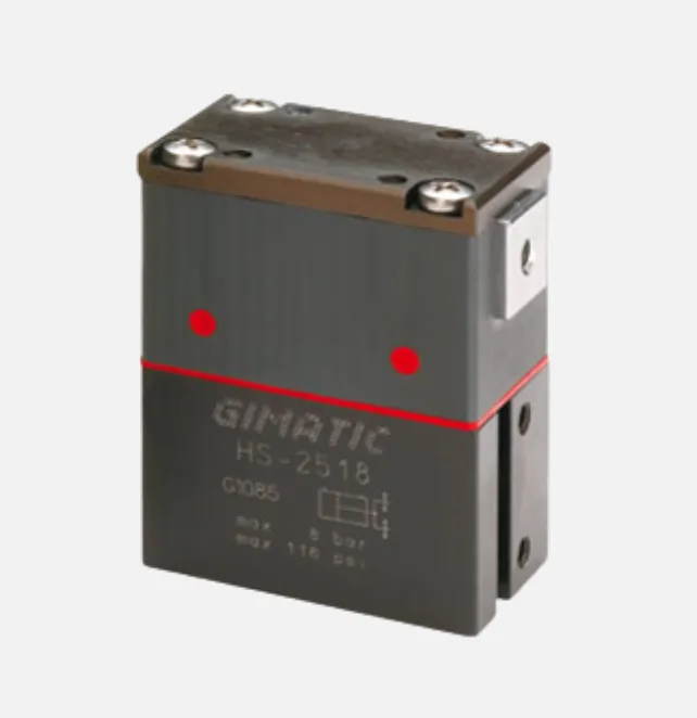 Kẹp khí nén song song 2 chấu tự định tâm Gimatic dòng HS - HS